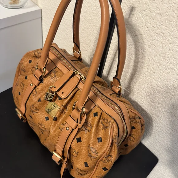 MCM Visetos Handle Bag